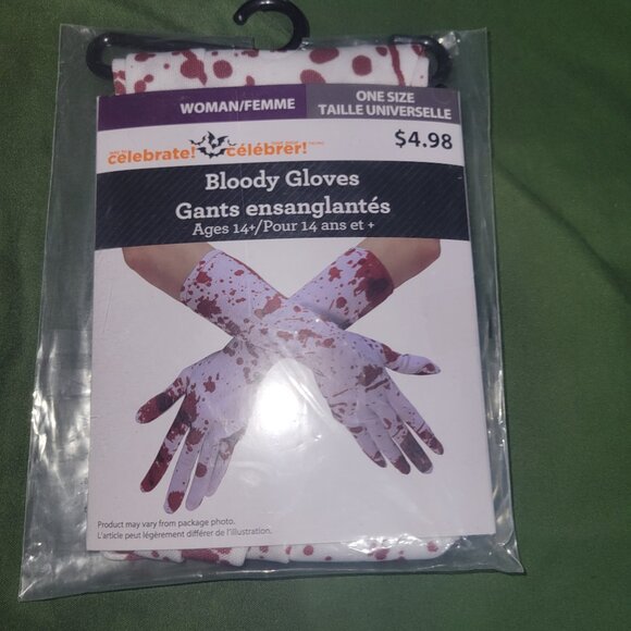 Halloween Bloody Gloves - Picture 1 of 2